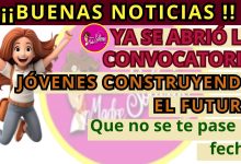 🔥 ¡No dejes pasar esta oportunidad! Se abre convocatoria en Jóvenes Construyendo el Futuro. ¡Inscribete ya! 💥